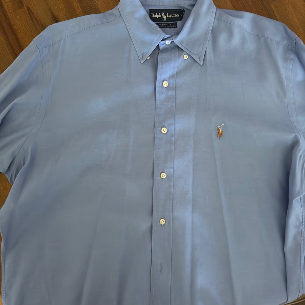 Full color Polo horse dress shirt long sleeve